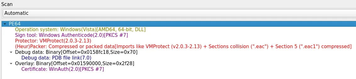 Detect it Easy screenshot