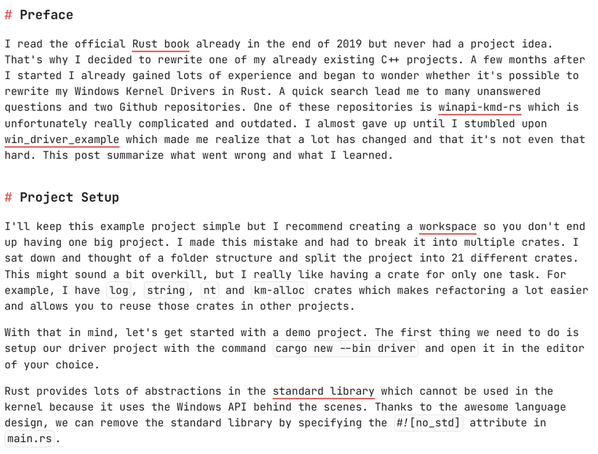 Old page with many accents